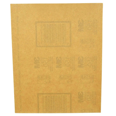 Aluminum Oxide Sandpaper Set 9 By 11 Inch 5 Sheets With Assorted Grit 100 150 220, sheet front view.