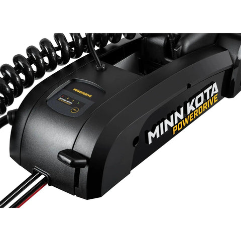 PowerDrive Bow Mount Electric Trolling Motor With GPS Spot Lock, Dual Spectrum Chirp Sonar visible from side angle