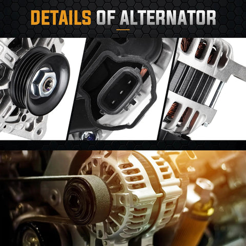 3 Pin 2L Alternator Replacement For Hyundai Elantra 2007 2012 Elantra Touring GLS SE 2011 2012 Kia Soul 2010 2011 Spectra 2007 2008 2009 Spectra5 SX 2007 2008 2009 Durable Reliable Replacement With Simple Plug And Play 3 Pin Connector in detail