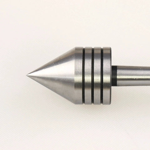 Side view of Revolving Live Tailstock Center With 60 Degree Point For Wood Lathe, 1MT Tailstock Mount, Between Centers Turning Tool By Hurricane Turning Tools