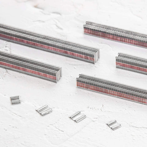 Corrugated W Staples Fasteners One Half Inch Crown By Three Eighth Inch Length Micro Corrugated Staples, Fourteen Thousand Count Box