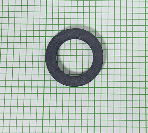 Black EPDM water meter gasket, 3/4 inch by 1/8 inch, circular washer