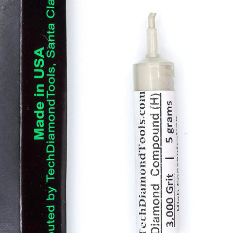 USA made diamond polishing paste with 3000 grit high concentration diamond powder in syringe packaging