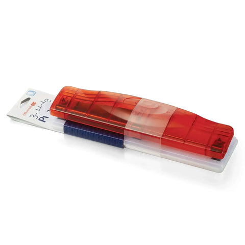 Translucent Plastic 3 Hole Punch With 8 Sheet Capacity For Quick Office Paper Punching In Red Blue And Green Assorted Colors Dope Desk Organizer