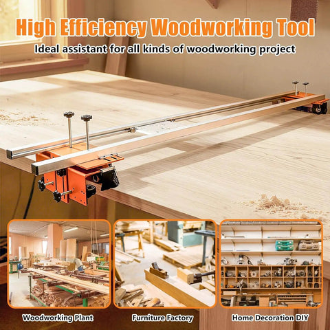 58 Inch Router Sled For Flattening Slabs, Pro Grade 3 Axis Adjustable High Precision Slab Flattening Jig For Woodworking