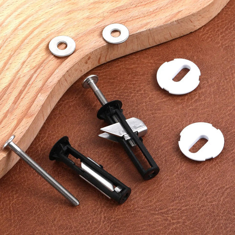 Two Piece Toilet Seat Screws Replacement Kit With Heavy Duty Stainless Steel Bolts Nuts And Washers Universal Top Mount