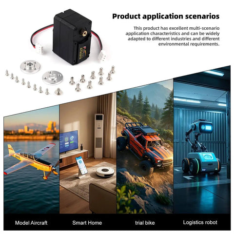 360 Degree Robotic Servo Motor With Magnetic Encoder And Serial Bus, 7.4V, 19Kg Torque for varied applications including robotics.