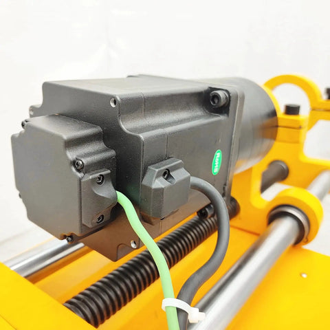 Close-up of Portable Line Boring Machine 110V XDT50 motor and components, showing heavy-duty construction for precise metalwork.