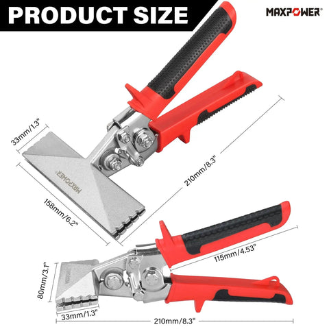 Sheet Metal Hand Seamer Pro Grade With 3 Inch And 6 Inch Jaws Ergonomic Handle 2 Pack Bending Tools For Narrow Spaces Precision