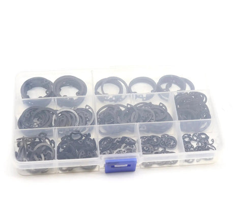 Internal Snap Ring Set 280 Pcs In 10 Metric Sizes Black Alloy Steel C Clips Assortment Kit For Shafts And Machinery Easy Install Handy Pro Grade For The Workshop