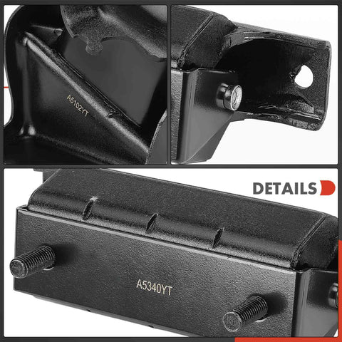 3 Piece Motor Mount Set With Transmission Mounts For Chevy And GMC Trucks Including Suburban 2500, Silverado 3500, detailed view