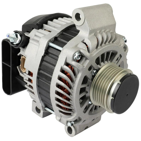 High Output 110 Amp 12V Alternator For Mazda 3 2.3L 2007 2013 And Mazda 6 2.3L 2006 2007 With 6 Groove Pulley And Internal Regulator
