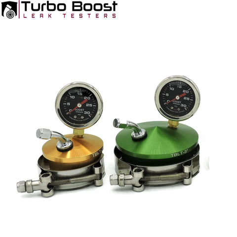 Turbo Boost Leak Tester Kit Universal Intake Pipe Pressure Test For 2 To 4 Inch Tubes with CNC caps and pressure gauges