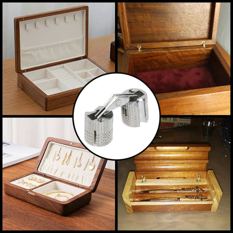 Hidden Brass Cabinet Hinges Concealed Invisible Barrel Hinge With 180 Degree Opening For Wooden Boxes And DIY Jewelry Boxes 10mm Pack Of 8 Low Profile Rust Resistant Hardware For Furniture Projects Budget-Friendly Built-To-Last
