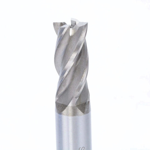 One Piece 4 Flute Straight Shank HSS End Mill Cutter For Hard Materials 15mm Cutting Diameter 16mm Shank Diameter 32mm Blade Length