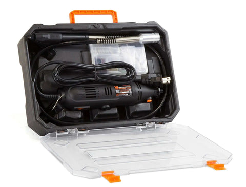 Versatile Variable Speed Rotary Tool Kit With 10,000 To 32,000 RPM, 100 Plus Accessories, Flex Shaft, And Sturdy Carrying Case