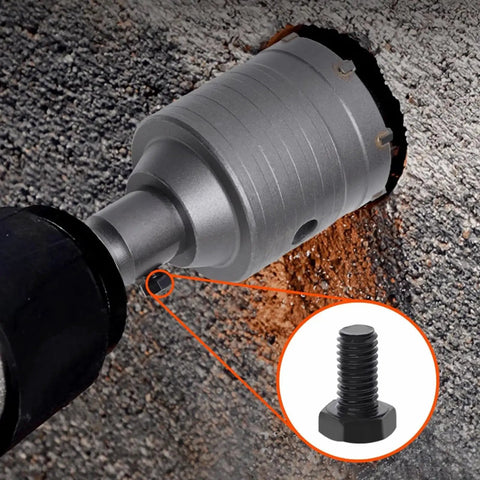 Two Piece 65mm Concrete Hole Saw Set With 220mm Shanks And Two And A Half Inch Diameter For Cement Brick Concrete Stone Wall Drilling