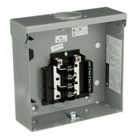 Open view of Single 125A Outdoor Main Lug Load Center, 8 Spaces / 16 Circuits, Top or Bottom Feed, 3-Wire, 22,000 AIC Rated Weatherproof NEMA 3R