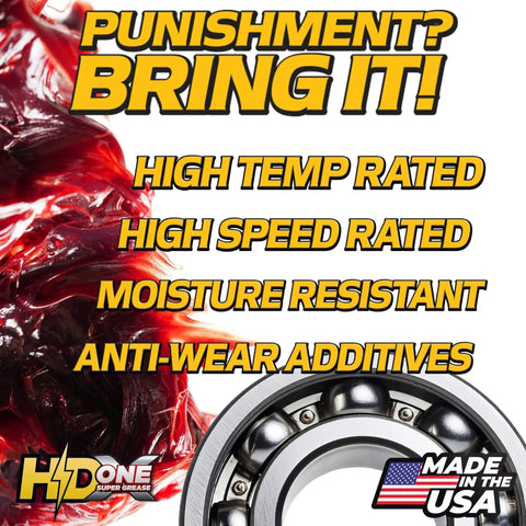 Tough As Nails High Temp Bearing Grease For Tractors And Lawn Mowers with high temp, moisture resistance, anti-wear additives