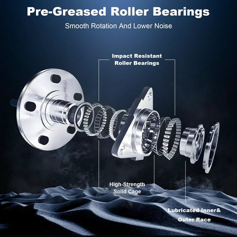Rear Wheel Bearing Hub Assembly For Subaru Crosstrek Impreza Forester And XV Crosstrek With Five Lug And ABS, exploded view