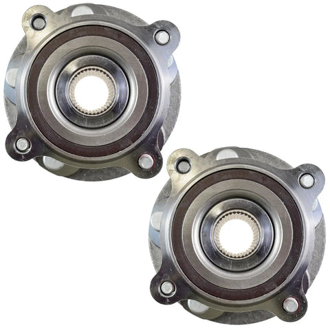 Front Left And Right Wheel Bearing And Hub Assembly Set For 4X4 Rigs Only Compatible With Toyota Tundra 4X4 2007-2021 And Sequoia 4WD 2008-2022, 2-Piece OE Replacement Wheel Hub Kit, Pair