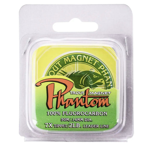 Phantom Fluorocarbon Leaders in the Ultimate Trout Fishing Gear Kit Bundle With 82 Pieces, 350 Yard SOS Monofilament Line