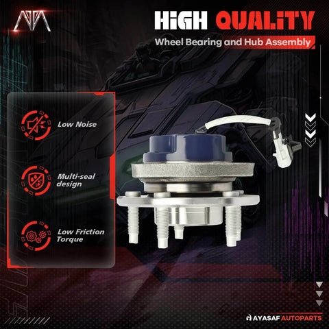Front Wheel Hub Bearing Assembly Single Unit for Chevy Impala/Monte Carlo/Venture, shown with features like low noise and sealed design.