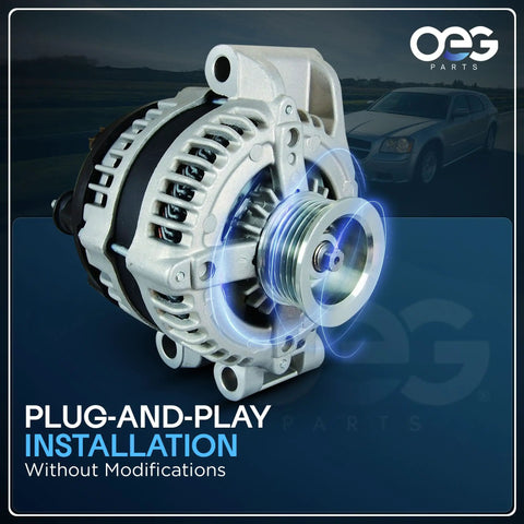 New Replacement Alternator For Chevy Trailblazer 2002 2003 2004 2005 4.2L 6 Cylinder SUV, PM Series Drop In Fit