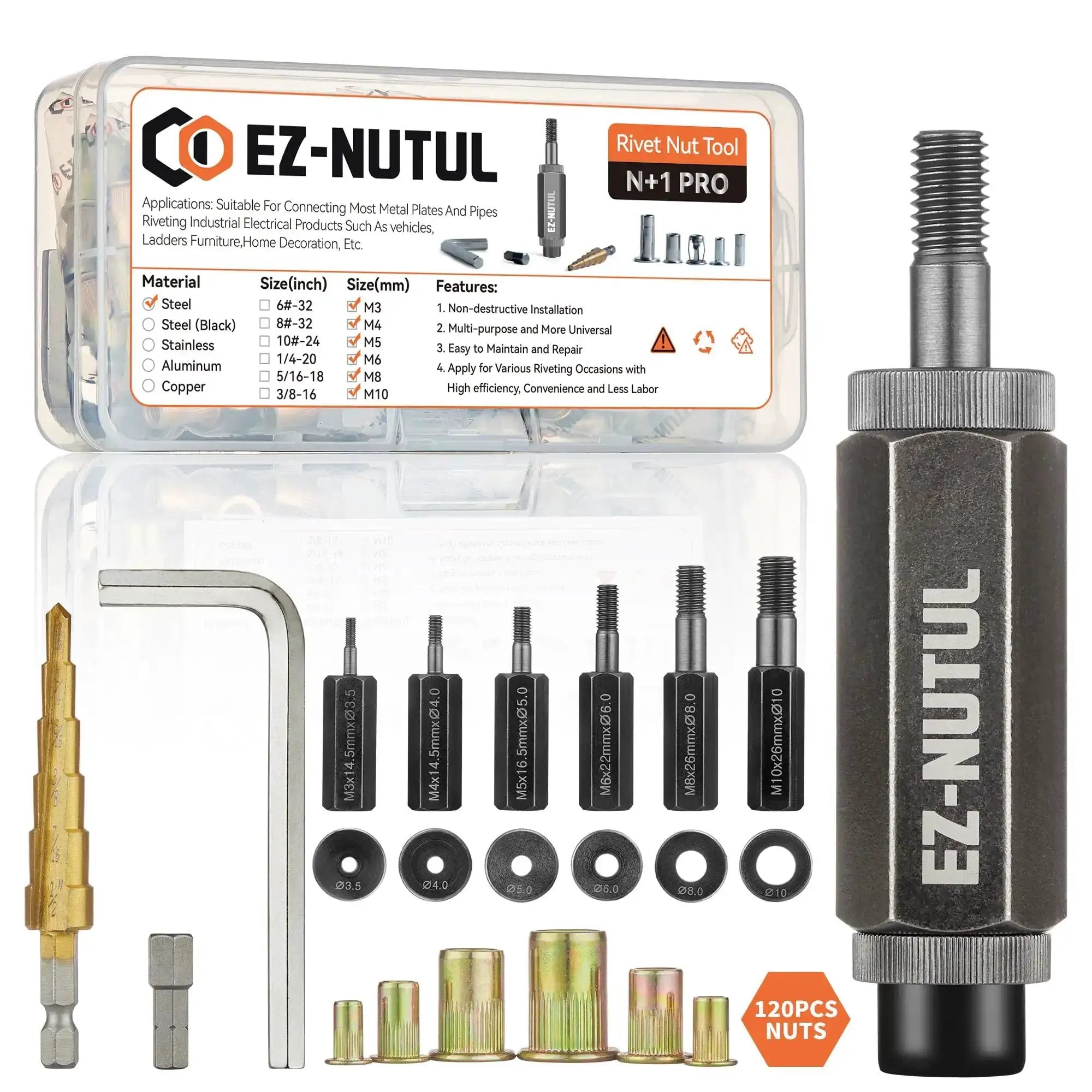 Rivet Nut Installation Tool Set For Metal Projects 🍁
