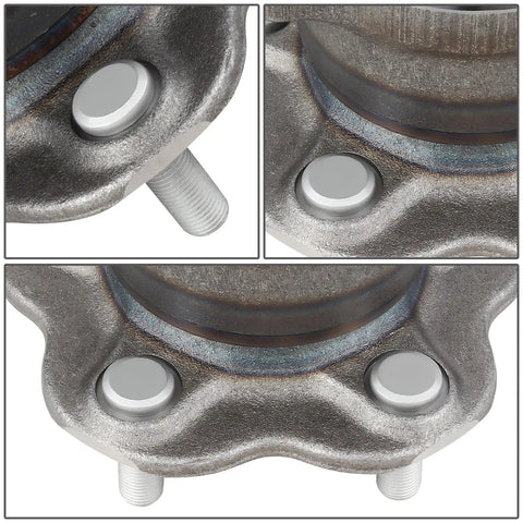 Close-up of Rear Wheel Bearing Hub Assembly For Infiniti JX35 QX60 Nissan Altima Maxima Murano Pathfinder 2007 2022 Driver Or Passenger Side Bare Steel Replacement With Pre Installed Bearing And Ready To Install