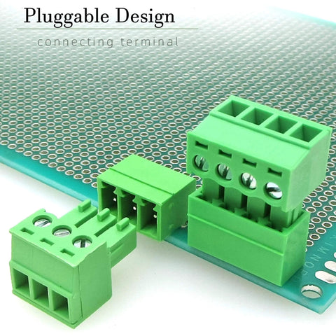 8 Pin 3.81mm Pitch Screw Terminal Block Connector Plug And Play Quick Connector For 28 16 AWG Wire PA6 Housing 300V 8A Rating