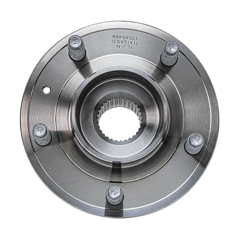 Top view of Two Front Or Rear Wheel Bearing Hubs Assembly Beefed Up Drop In Replacement Fits Chevy Malibu 2016 2021 Buick Lacrosse