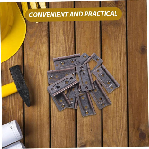 Heavy Duty Quiet Door Hinges For Cabinets And Closets 10 Pack Thickened Steel With High Load Capacity And Adjustable Alignment