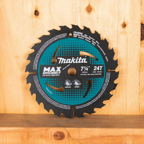 Front view of Heavy-Duty Framing Circular Saw Blade, 7-1/4 Inch, 24 Tooth Carbide Tipped, Ultra-Thin Kerf For Less Tool Load, ATAFR Tips