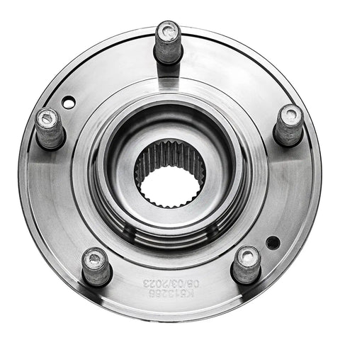 Front view of 2Pc Rear Wheel Bearing Hubs Assembly For AWD Hyundai Veracruz 07 12, Santa Fe 07 20, Kia Rondo 14 17, Sorento 11 15