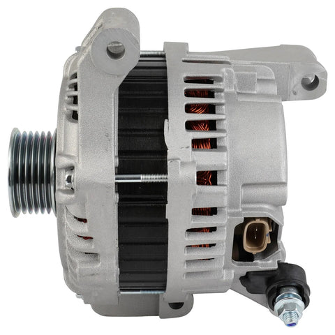 Beefed-Up 110A 12V Alternator Replacement For Mazda 5 2008-2010 Grand Touring GS GT 2.3L With 6-Groove Pulley CW Rotation ER Regulator IF Fan
