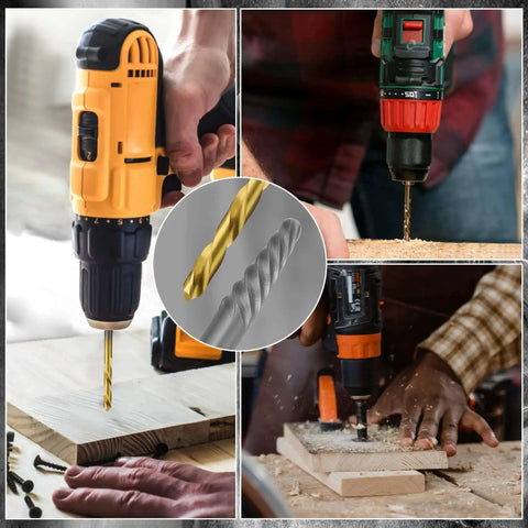 14 Piece Screw Extractor Set Heavy Duty With Left Hand Drill Bits For Removing Stripped Screws And Broken Bolts in use