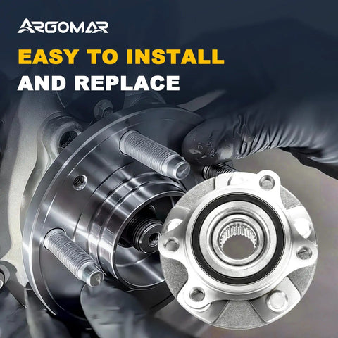 Front Wheel Bearing And Hub Assembly 2 Pack Ready To Roll Fits Toyota Rav4 2006 2012 3 5L V6 Rav4 2013 2018 Mirai 2016 2020 Scion tC 2011 2016 Non ABS 5 Lug Front Left And Right OE Quality ISO TS Certified in close-up view