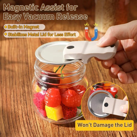 Hand using Four Piece Adjustable Jar Opener Set With Gripper And Mason Jar Lid Openers For Arthritis Relief Stainless Steel