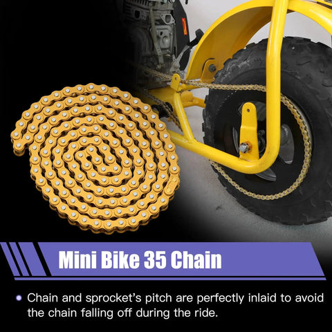 Gold Chain Tensioner For Mini Bikes 140 Link Heavy Duty Replacement CILOYU Compatible with Coleman mini bike