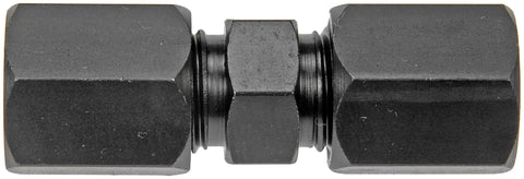 Dorman 800-204 high-pressure compression union, black steel, 5/16 in