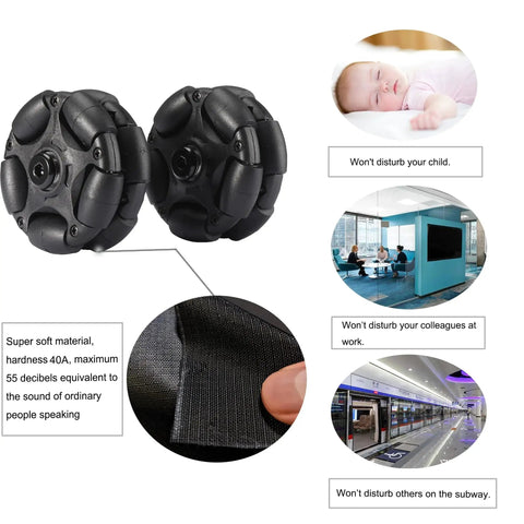 Ultra Quiet 58mm Omni Wheel Bicycle Accessory with noise reduction properties for Brompton Folding Bike Replacement Roller