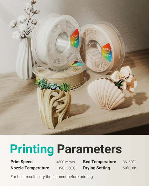 Matte PLA Plus Filament 1.75mm 1Kg 2.2Lbs Made With USA Material Soft Matte Finish Reduces Layer Lines Desert Tan spools