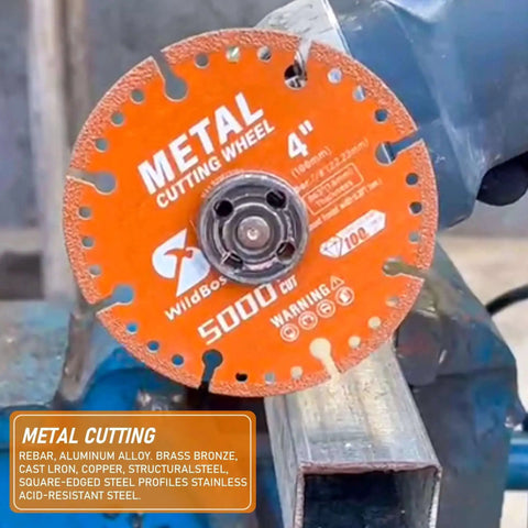 Heavy Duty Diamond Cutting Wheel 4.5 Inch With Seven Eighths Inch Arbor For Metal Cutting Rebar Steel Iron And INOX