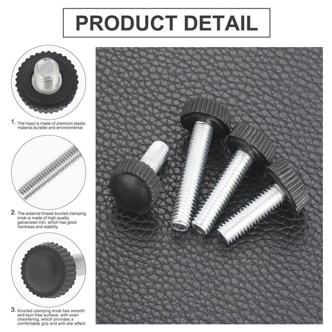 195 Piece Knurled Thumb Screw Kit With 12 Sizes M4 M5 M6 In 12, 16, 20, 25mm Lengths, Pro Grade Knob Mounting Bolts For Stands