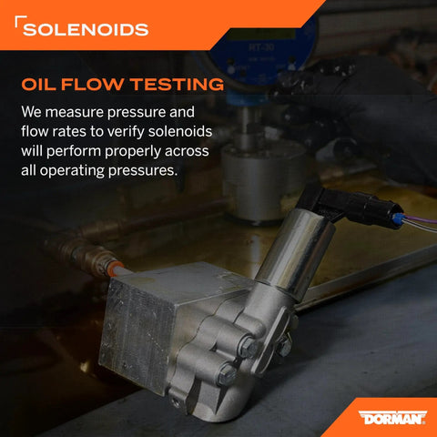 Beefed Up Engine Variable Valve Timing Solenoid Replacement Fits Select Models during oil flow testing process.