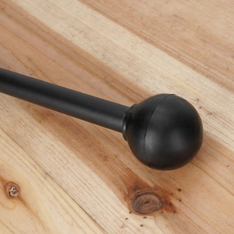 Close-up of 135 Degree Universal Hand Gear Shifter Lever for ATVs and Quad Bikes in black ergonomic design on wood surface