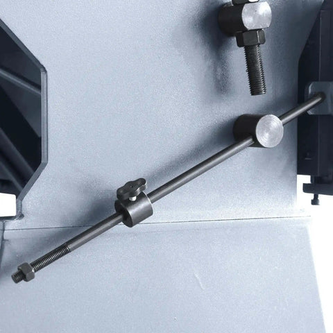 Close-up of adjustable component on 49 Inch Box And Pan Brake For Steel And Aluminum, 12 Gauge Capacity Up To 0.1 Inch Mild Steel