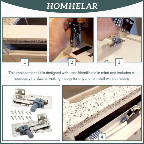 Soft Close Pivot Hinges With Screws For Closets, Bookcases, Cabinets And Sink TipOut Doors 50 Degree Opening Model LD022050SC Space Saving Furniture Hardware For Home Cabinets And Display Units