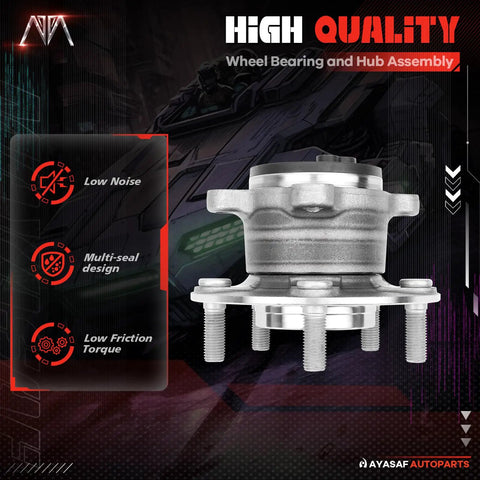 Rear Wheel Bearing And Hub Assembly For Mazda CX-3 2016 2017 2018 2019 2020 2021 FWD 5 Lug Drop In Replacement OE Quality